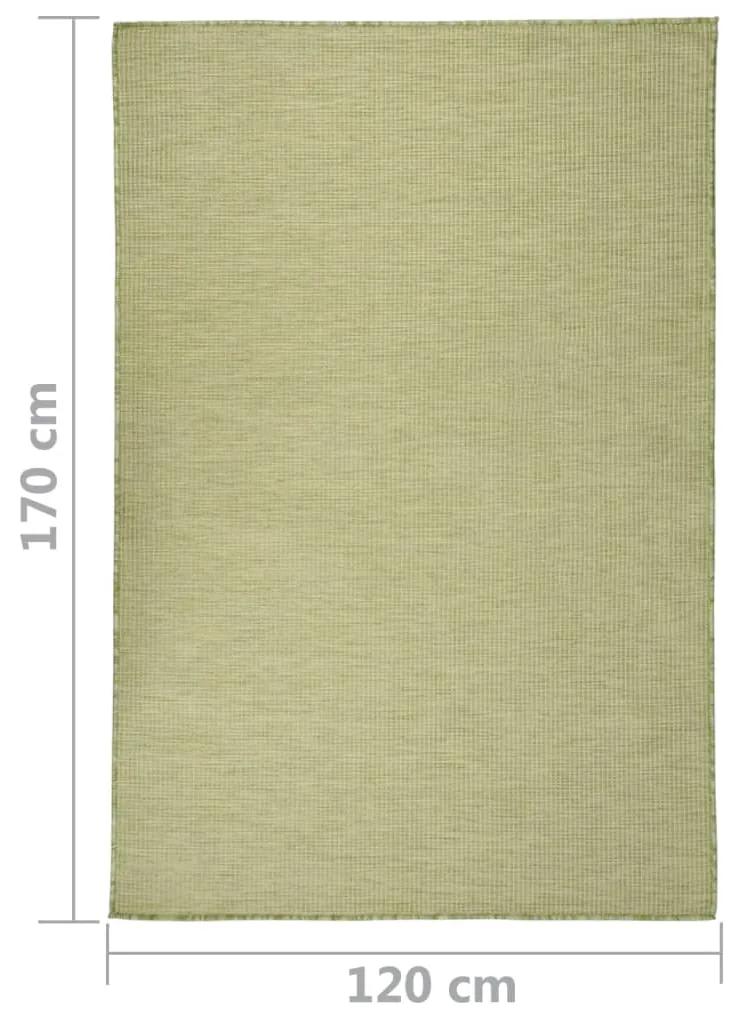 Covor de exterior, verde, 120x170 cm, tesatura plata Verde, 120 x 170 cm