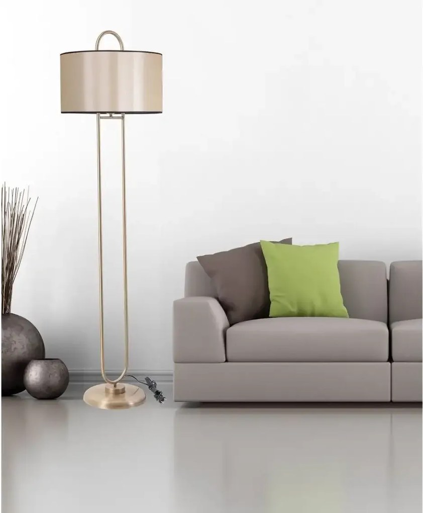 Lampadar bej-auriu Homs,seria lx, 170 cm,40060