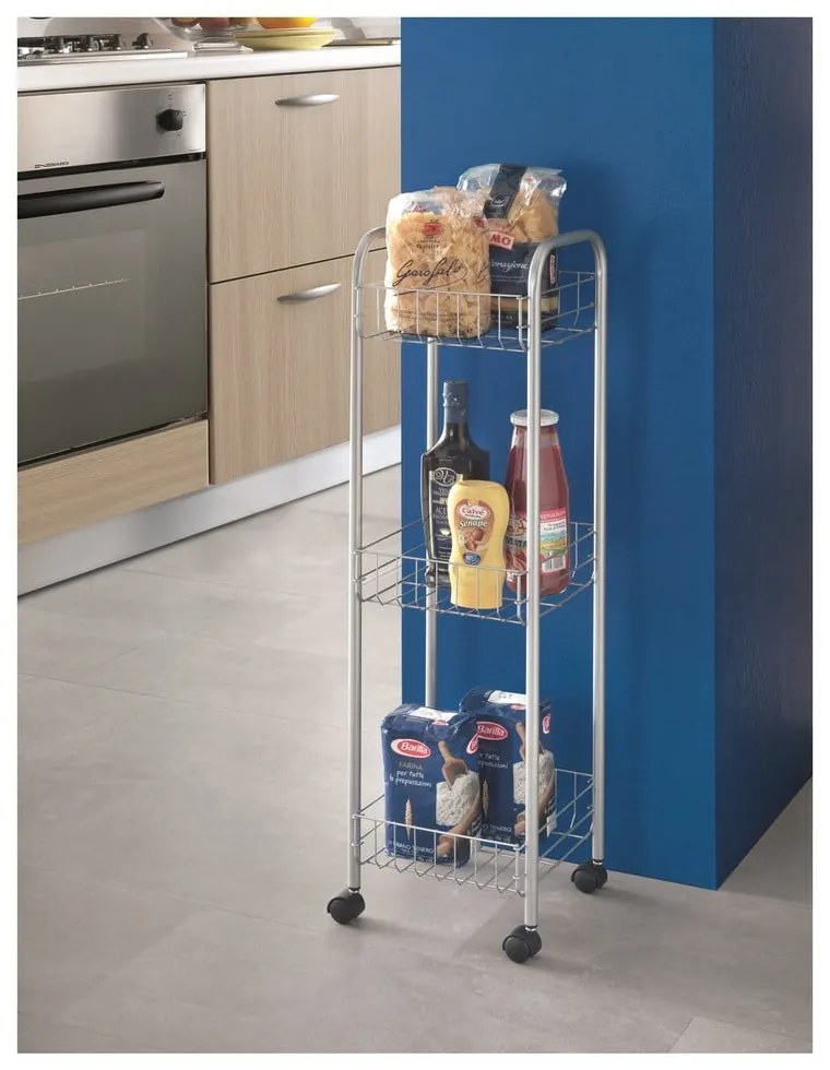 Suport cu rafturi Metaltex Toronto, 83 x 23 cm
