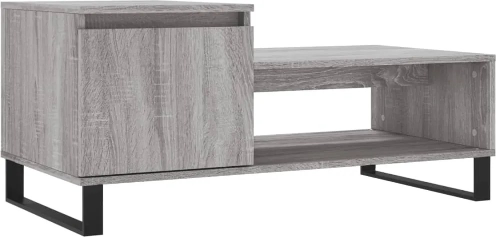 vidaXL Măsuță de cafea, gri sonoma, 100x50x45 cm, lemn prelucrat