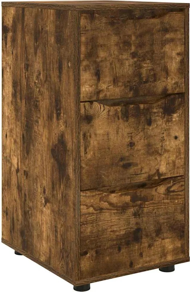 vidaXL Dulap de depozitare Stejar fumuriu 40 x 48 x 81 cm