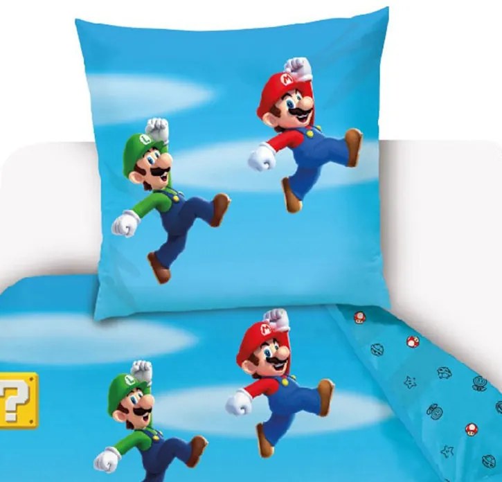 Super Mario Level set de lenjerie de pat 140×200cm, 70×90 cm