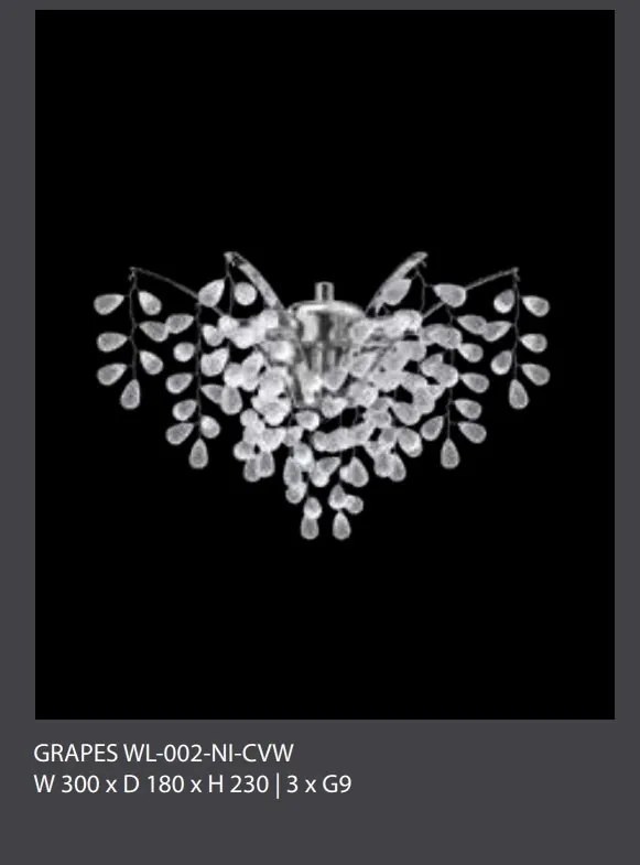 Aplica de perete cristal Bohemia design LUX GRAPES