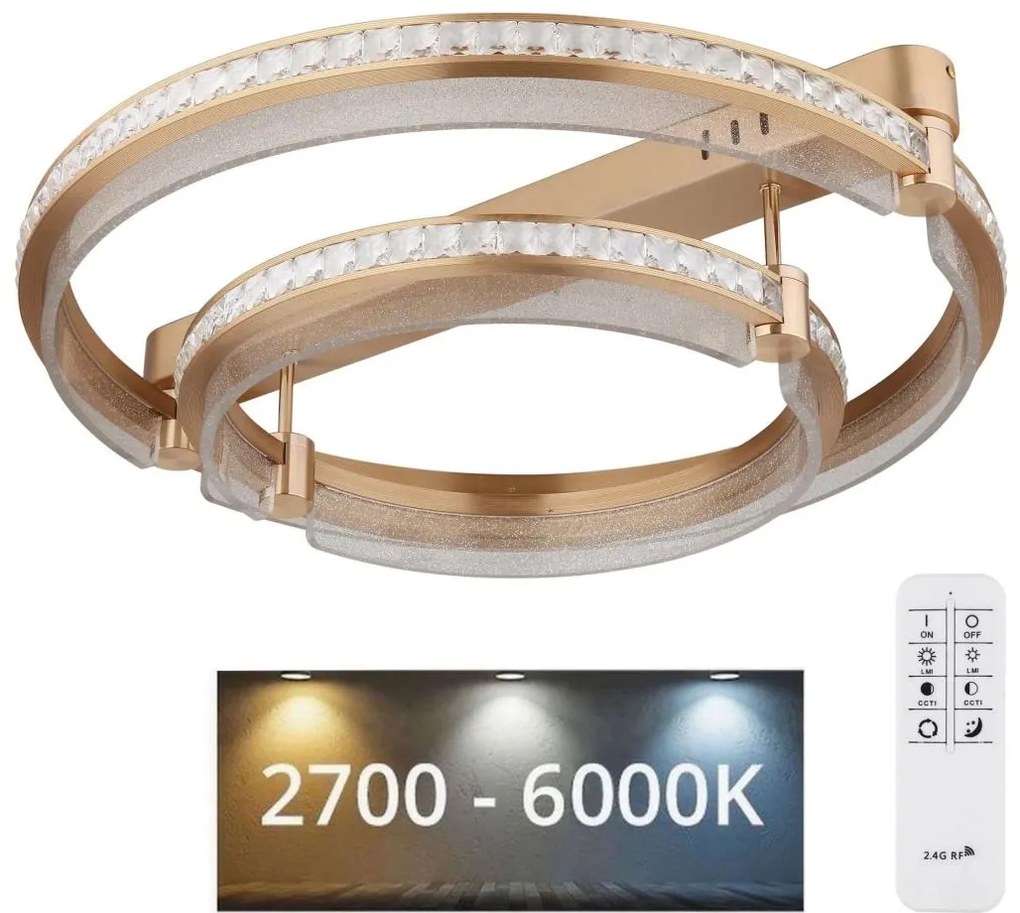 Globo 67196-78 - Plafonieră LED dimabilă BLONDIE LED/78W/230V + DO