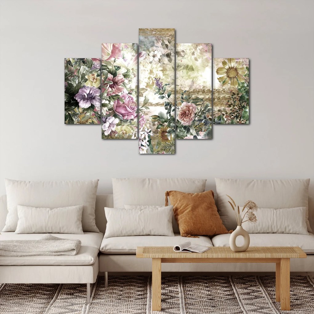 Tablou - Flori de design (150x105 cm)