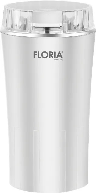 Rasnita de cafea Floria ZLN2398, Putere 350W, Capacitate 250ml, 60g, Lame din otel inoxidabil, Alb