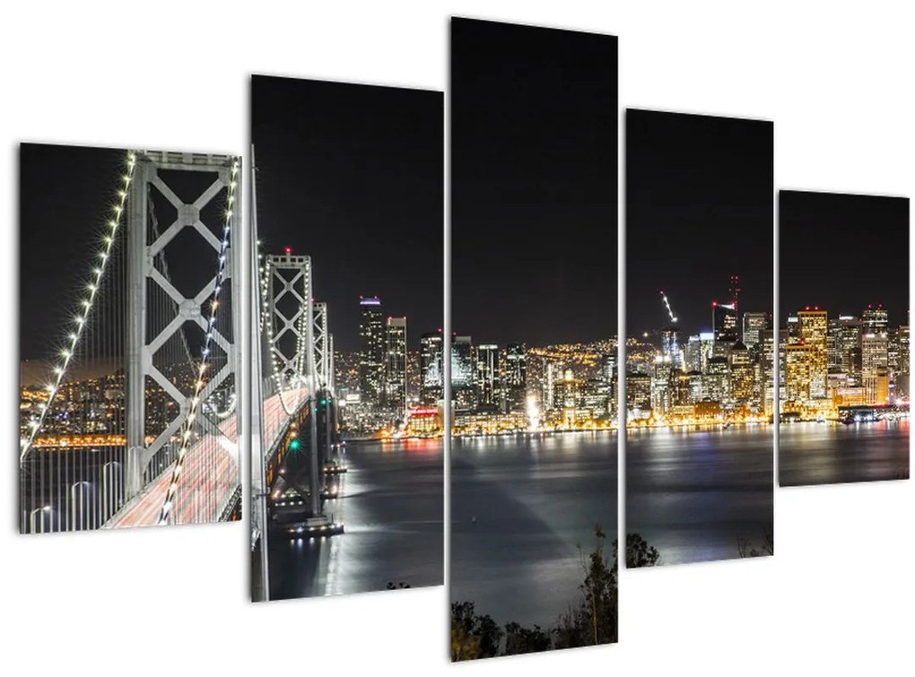 Tablou cu podul Brooklin și New York (150x105 cm)