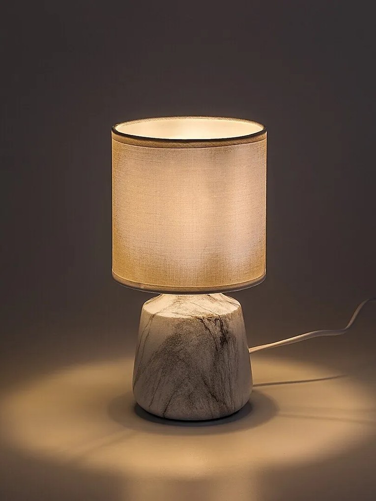 Lampa de masa decorativa marmura/alb Nalisa
