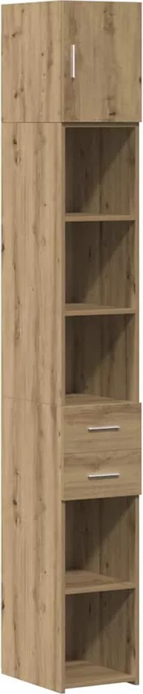 vidaXL Dulap de depozitare 2 pcs Stejar Artizanal 30 x 42,5 x 225 cm