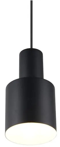 Lustră neagră cu abajur din metal ø 12 cm Agudo – Trio