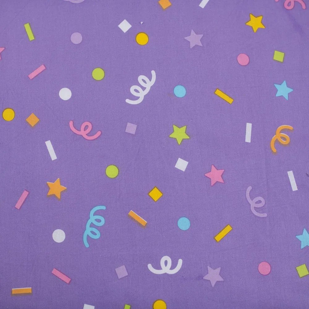 Lenjerie de pat pentru copii din bumbac pentru pat de o persoană 140x200 cm Gabby's Dollhouse "Confetti" – Jerry Fabrics
