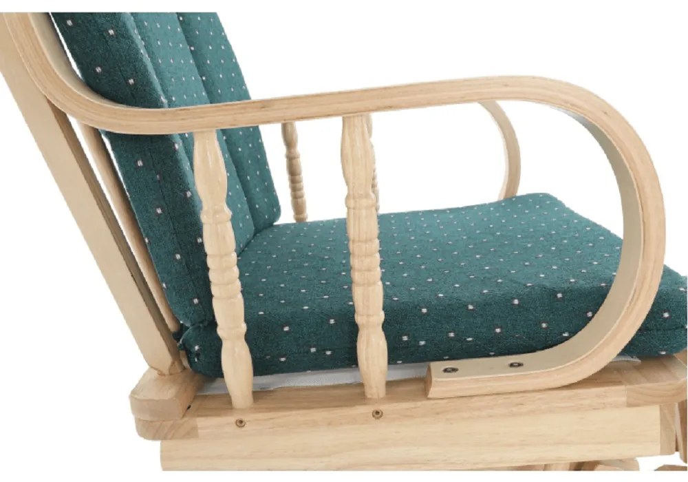 Fotoliu relaxant, material lemn de fag verde, RELAX GLIDER 87107