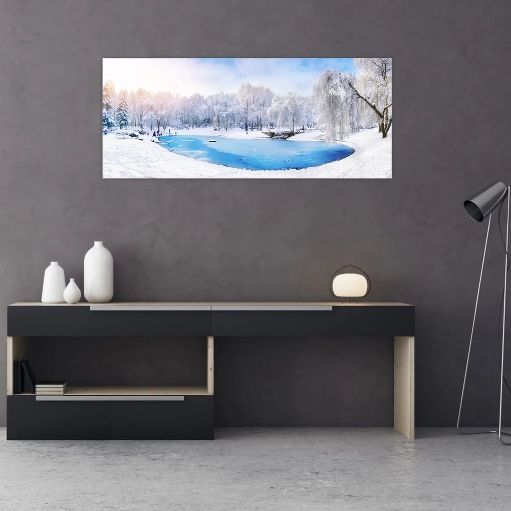 Tablou - Lac de gheață (120x50 cm)