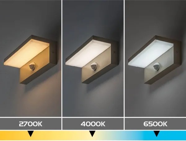 Rabalux 77220 - Lampă de perete LED pentru exterior cu senzor ZARAGOZA 9W/230V IP54 bej