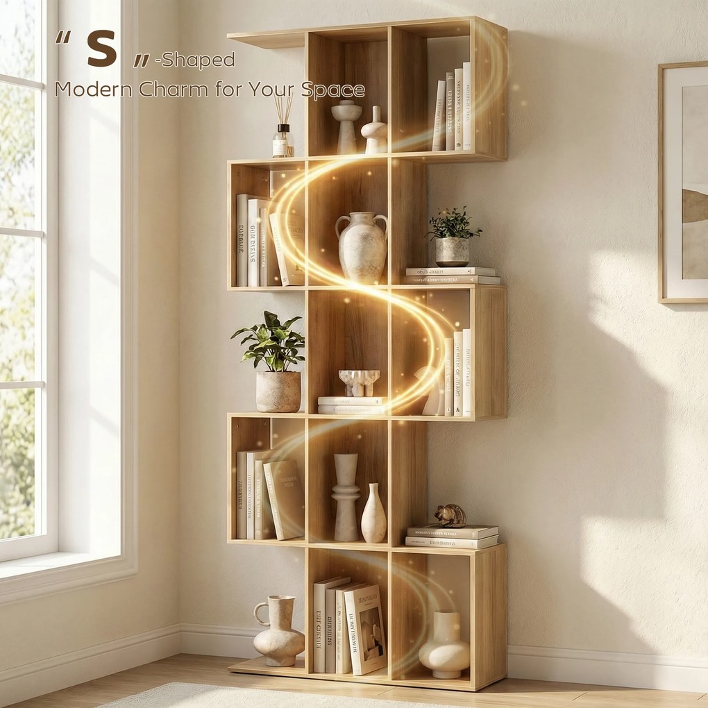 HOMCOM Divizor elegant cu design zigzag | Aosom Romania