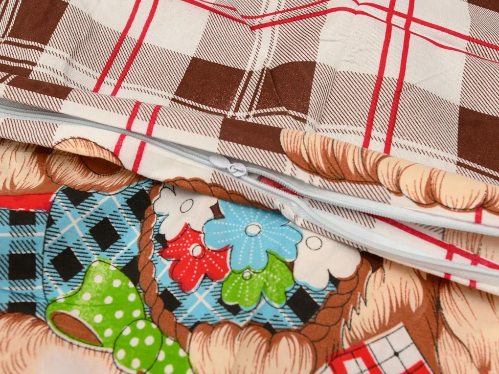 Lenjerii din bumbac pentru patut Culoare maro, TEDDY