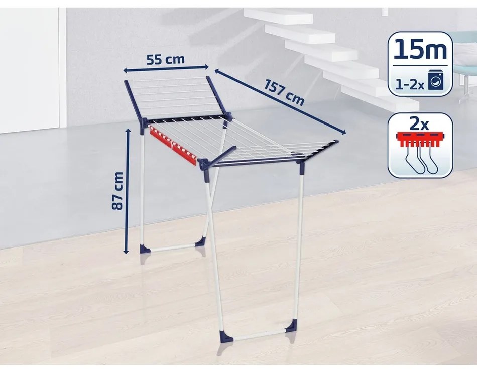Uscător de rufe Leifheit PEGASUS 150 Solid Slim 81570