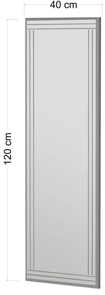 Oglindă Buhem White 40 x 120 cm