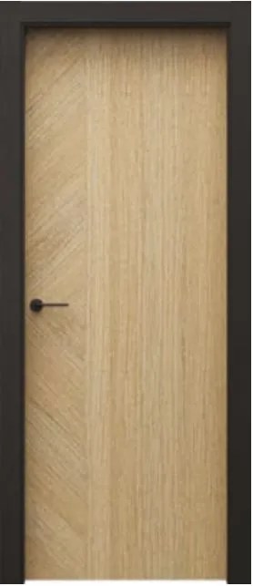 Usa de interior PORTA colectia 4 Elemente - PAMANT model Z1cu toc negru 140-180 mm, Stejar Natural