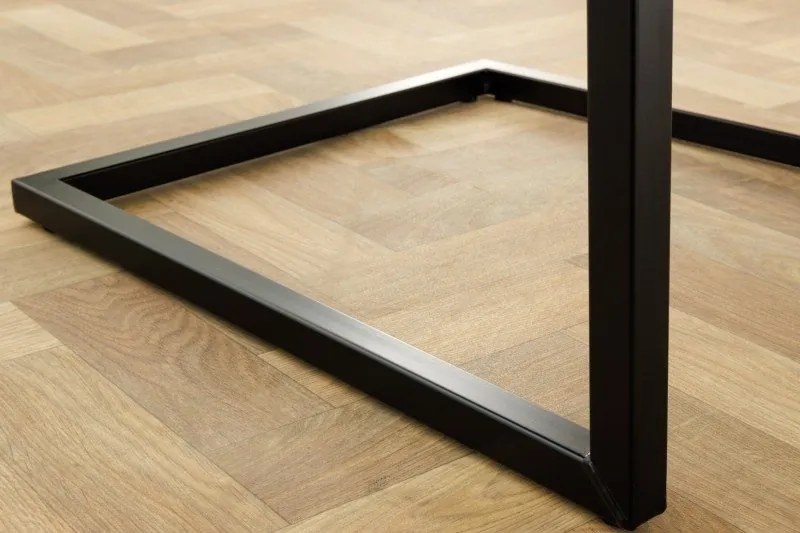 Set 2 scaune cu brate Loft maro antic/ negru