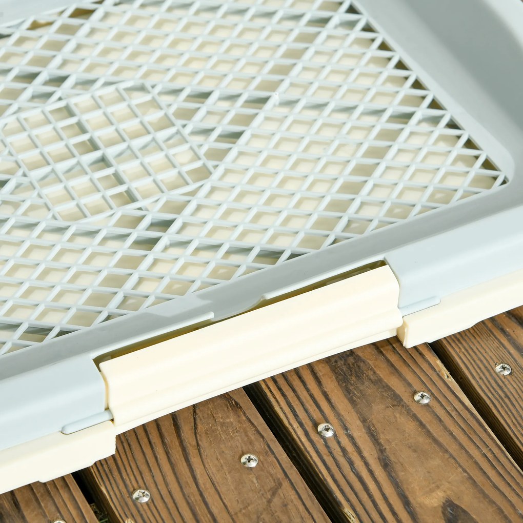 PawHut Toaletă pentru Câini 3 Straturi cu Gazon, Grilă și Tavă 46,5x34x5,5 cm | Aosom Romania