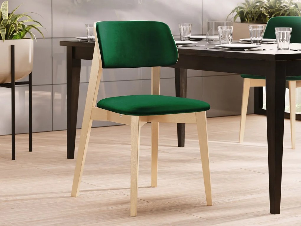 Scaun sufragerie KD 63 C (Fag + smaragd) . 1103447