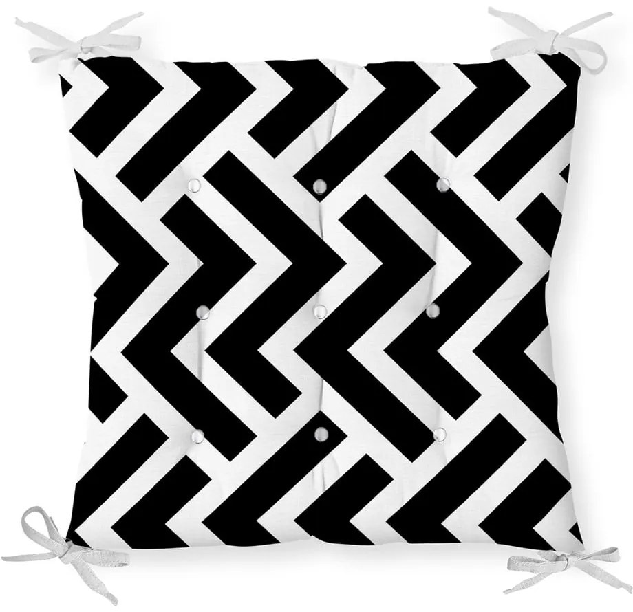 Pernă pentru scaun cu amestec de bumbac Minimalist Cushion Covers Scribble, 40 x 40 cm