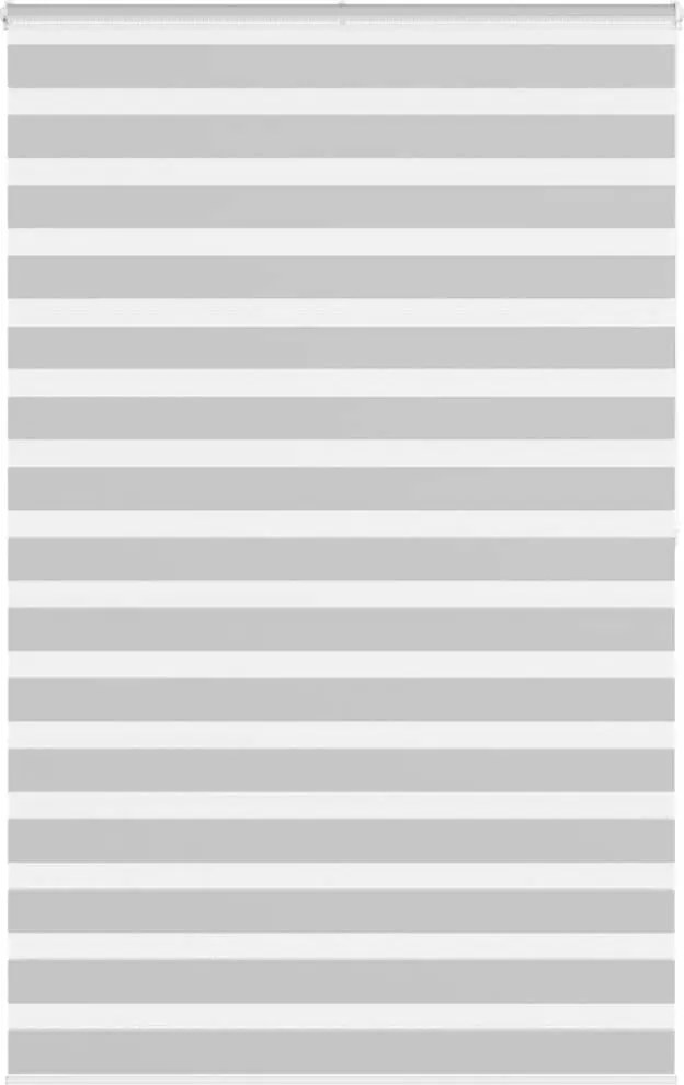 vidaXL Jaluzea tip zebra gri deschis lățime țesătură 140,9cm poliester