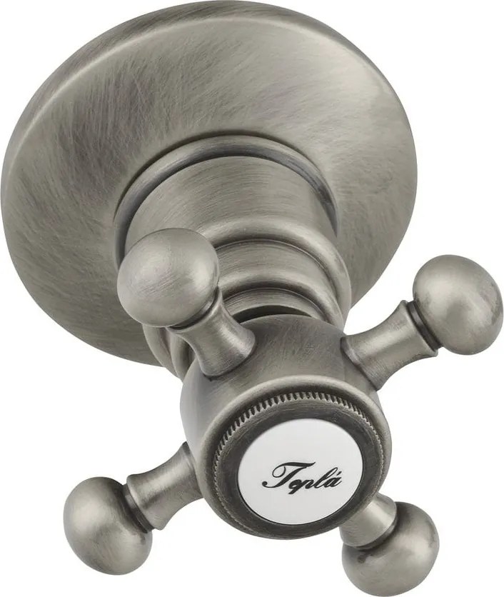 Baterie argintiu-mat pentru duș încastrată (2 ieșiri) Antea – Sapho