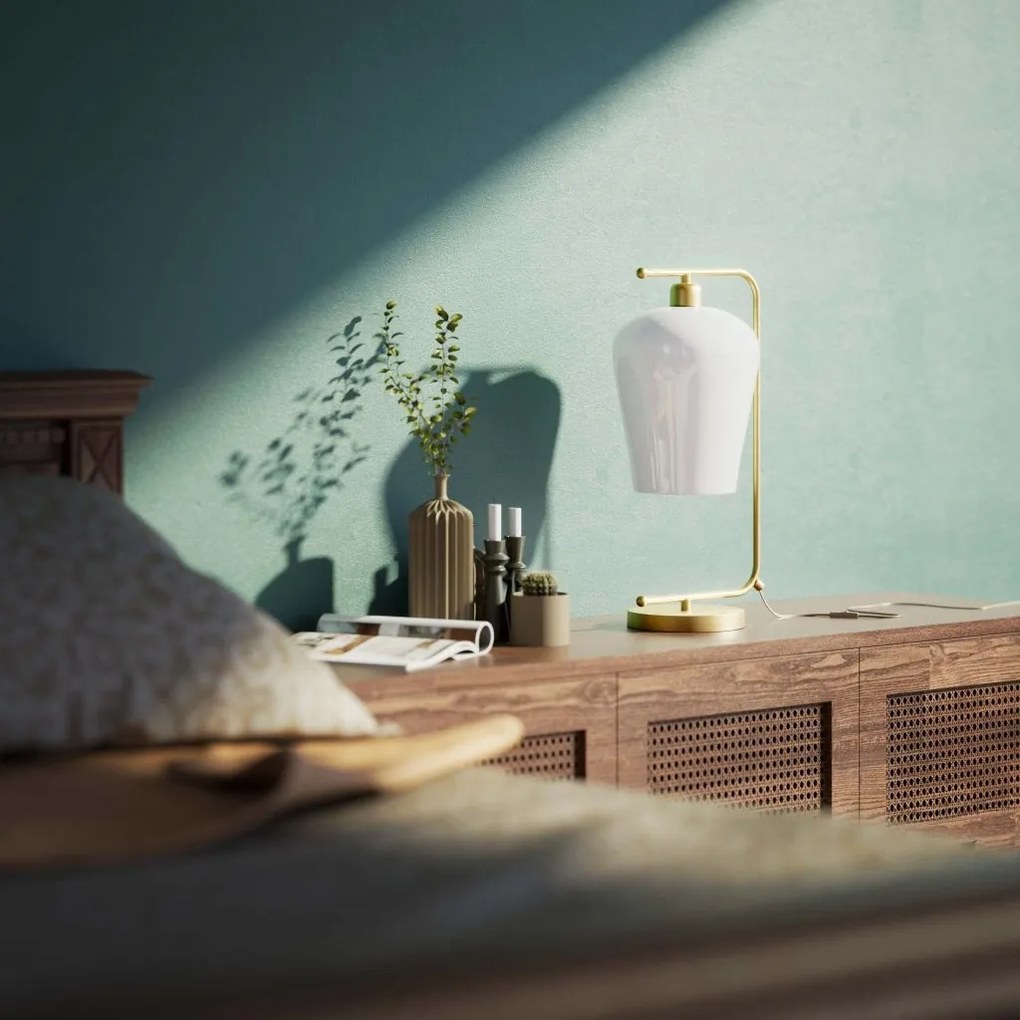 Veioza design italian din alama si sticla Talis