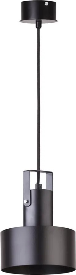 Lustră pe cablu RIF 1xE27/60W/230V negru