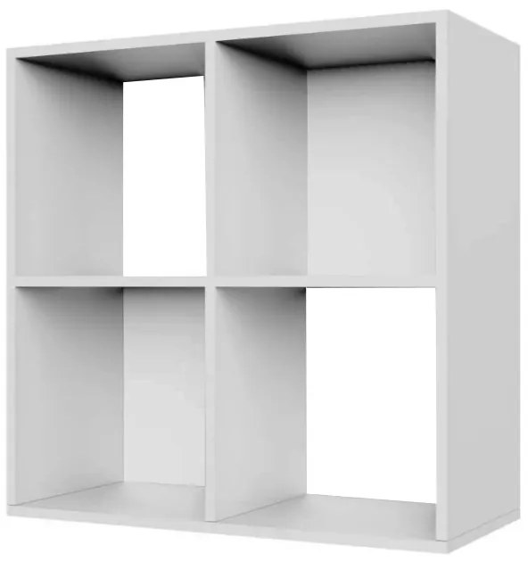 Etajera cu 4 compartimente 60x28x60 cm PAL Alb
