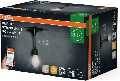 Osram - SMART+ STRING ghirlandă LED RGB dimmabilă pentru exterior 12xLED/230V 7,47m IP44 Wi-Fi
