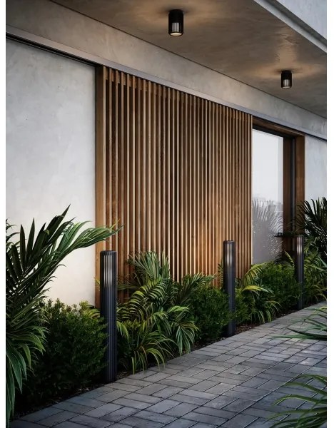 Lampă de exterior Nordlux ALUDRA 1xE27/15W/230V IP44 negru 95,4 cm