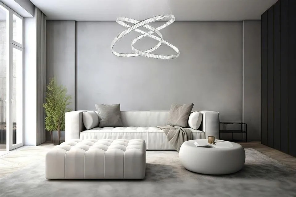 Lustra LED moderna design deosebit CHARMES 130 crom