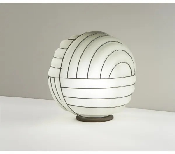 Lampă de masă SIRU CARTESIO 1xE27/60W/230V maro/alb sticlă venețiană