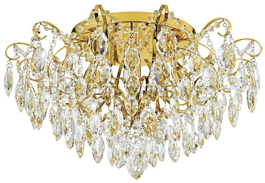 Lustră aplicată FENOULLET 6xE14/25W/230V aurie Eglo 39602