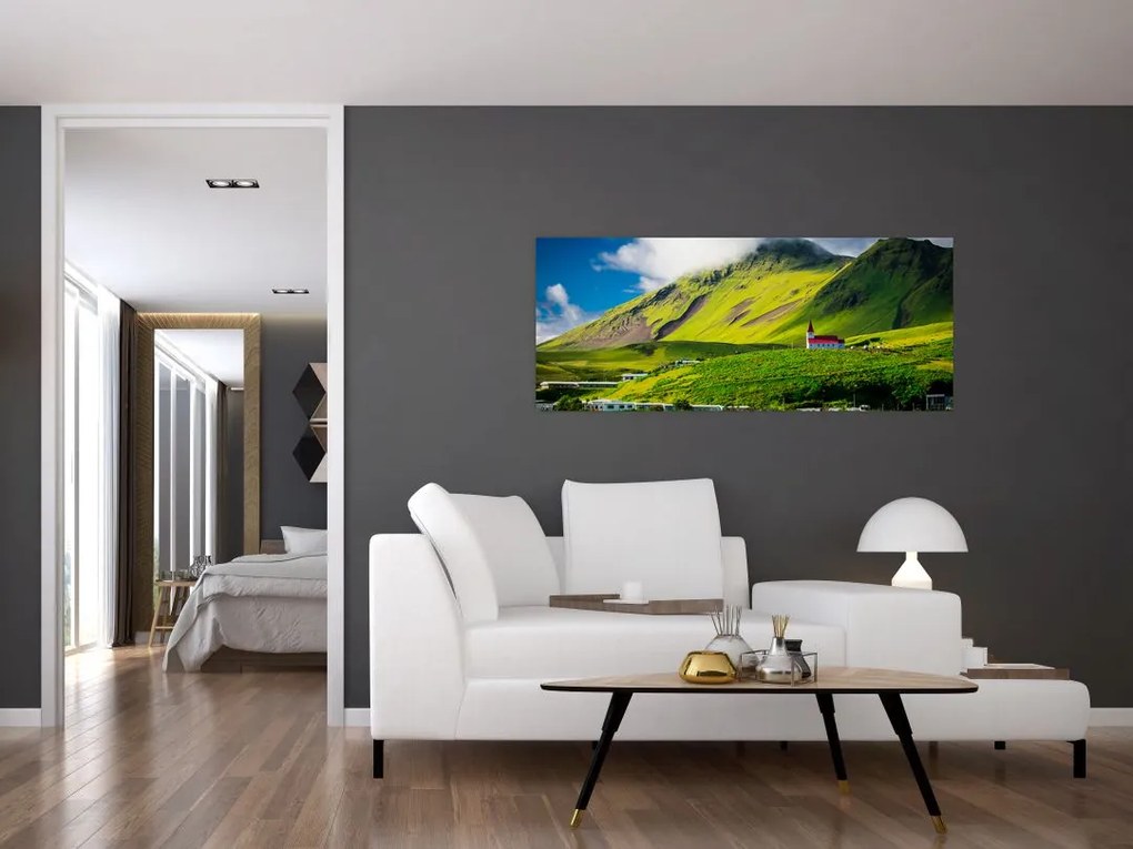 Tablou cu peisaj montan (120x50 cm)