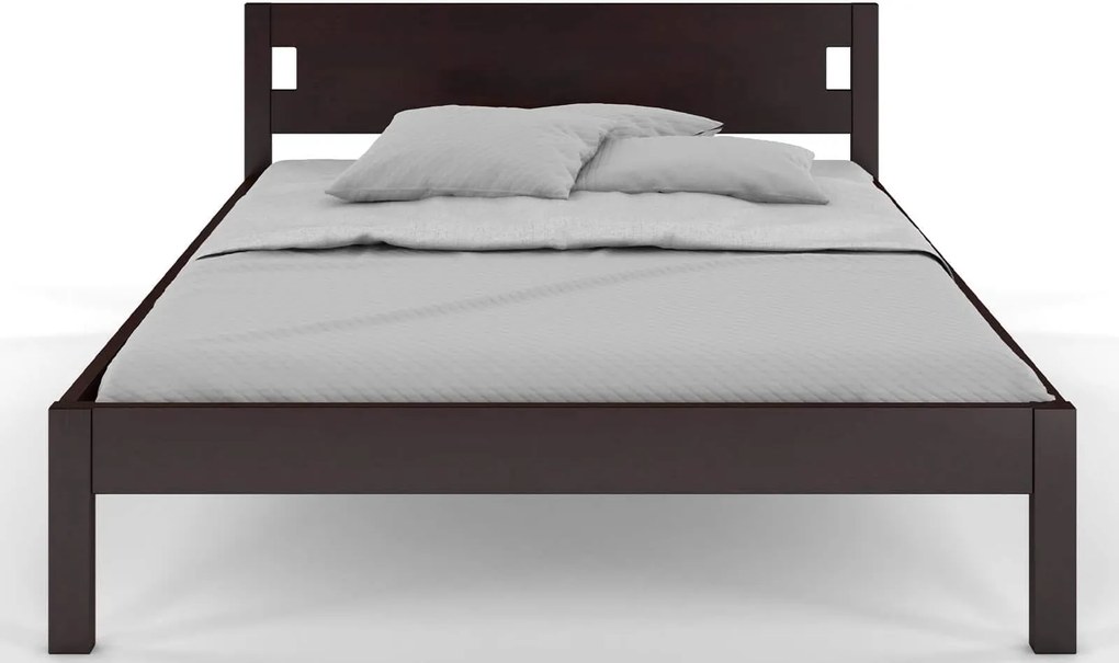 Pat lemn masiv Axel Pin Personalizabil - 140x200, Wenge