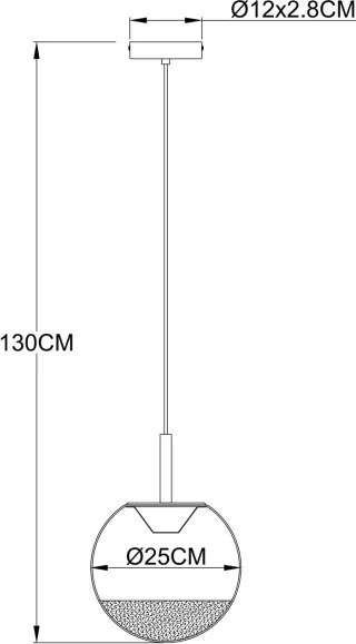 Globo 16057H - Lustră LED suspendată pe cablu SEVERIN LED/8W/230V