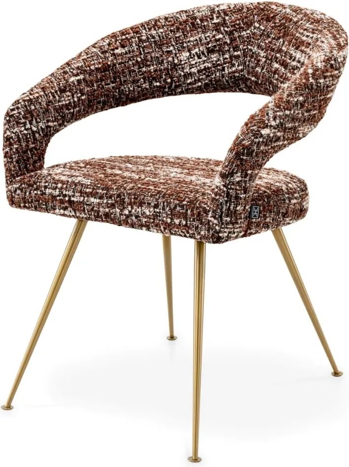 Scaun design elegant LUX Bravo, boucle sonata red