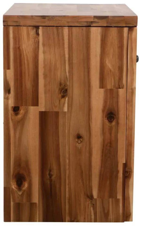 Noptiera, 40x30x48 cm, lemn masiv de acacia 1