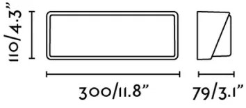 FARO 71537 - Aplica de perete LED pentru exterior HALF 1xLED/20W/230V IP65