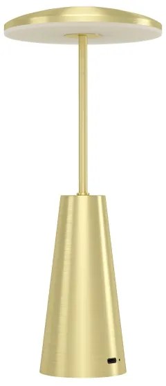 Lampă LED dimabilă de exterior Eglo 900923 PICCOLA 2,8W/5V 5200mAh IP54 auriu