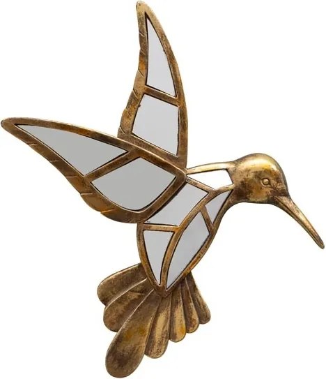 Oglinda decorativa, de perete, din rasina, Colibri