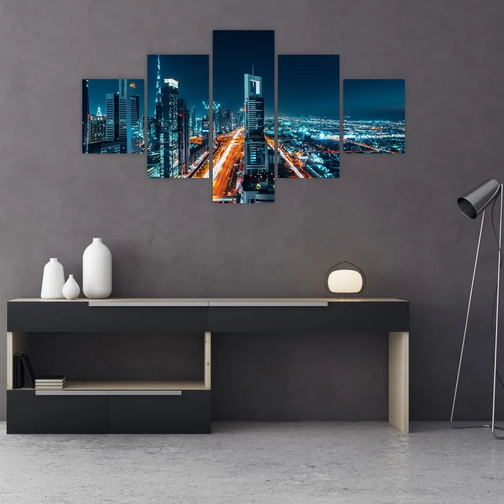 Tablou - Noaptea la Dubai (125x70 cm), în 40 de alte dimensiuni noi