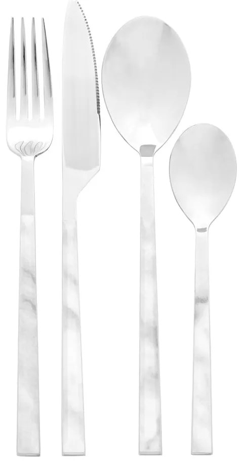 Tacâmuri argintiu din oțel inoxidabil 16 buc. Avie – Premier Housewares