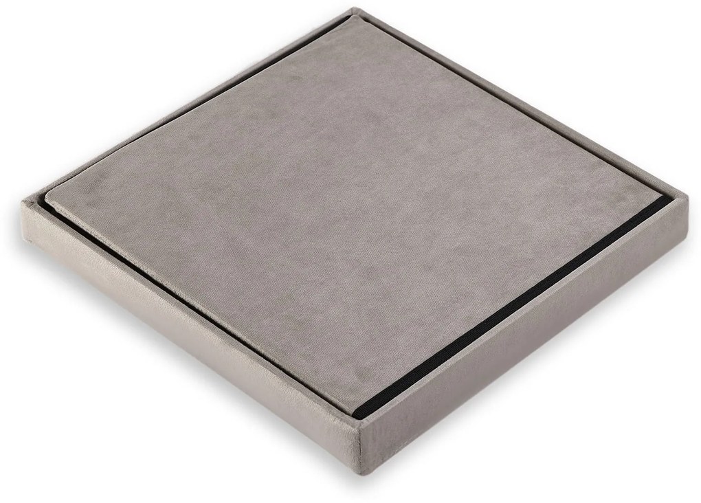 Taburet pliabil bej ZAREX VELVET L
