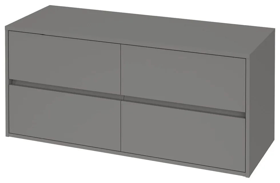 Dulap pentru lavoar, 53x120x45 cm, 4 sertare, gri Gri