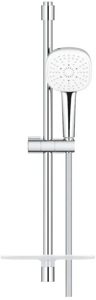 Grohe Tempesta Cube 110 Set dus cu bara 60 cm si savoniera 3 jeturi, crom